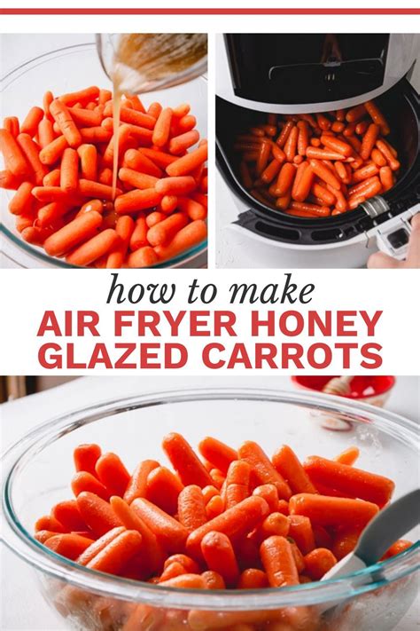 These beautiful honey glazed roasted carrots are made in an air fryer in less than 25 minutes ...