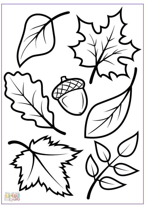 Glory Fall Leaves Coloring Pages Pdf Free Printable Routine Cards