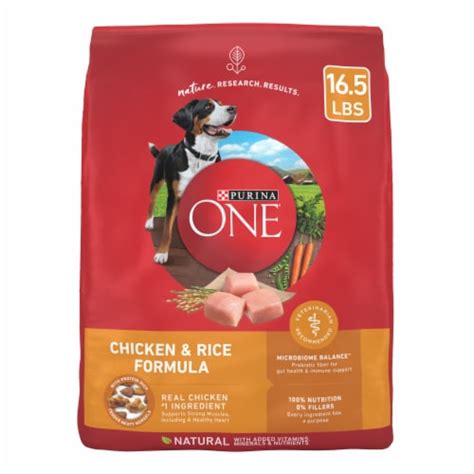 Purina ONE High Protein Adult Dry Dog Food Chicken & Rice, 16.5 lb ...