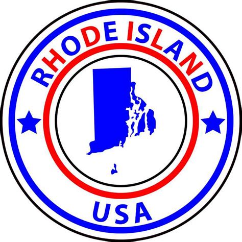 5x5 State Circle Rhode island Sticker Vinyl Bumper Sticker Sign Hobby ...