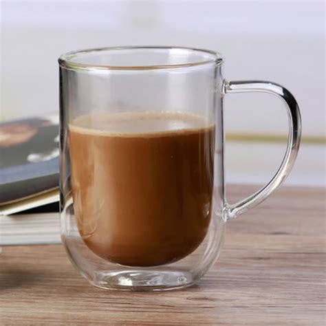 Aliexpress.com : Buy 350ml double coffee mug transparent glass coffee ...