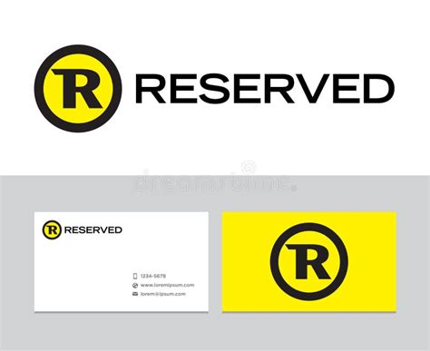 Reserved logo stock vector. Illustration of premium, simple - 38160184