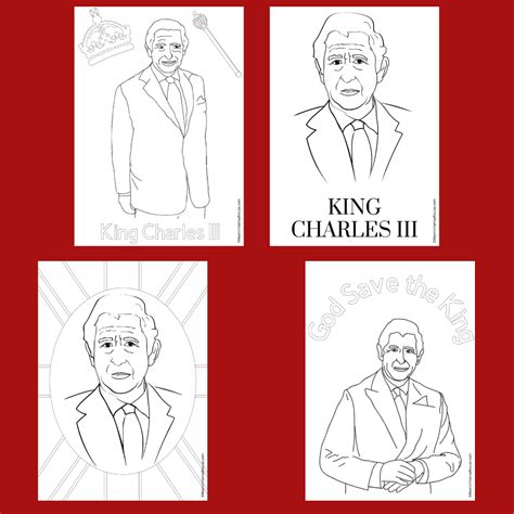 King Charles III Colouring Pages - Mum In The Madhouse