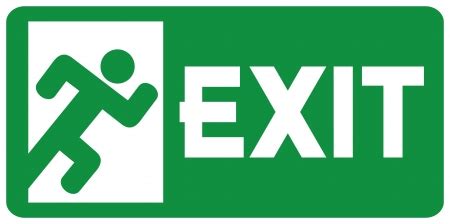 Vector of green exit emergency sign - ID:15840782 - Royalty Free Image ...