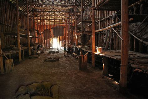 Iroquois Longhouse Interior