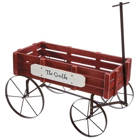 Personalized Red Wagon Planter - Red Wagon Décor - Miles Kimball in ...