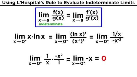 l hospital's rule examples with solutions