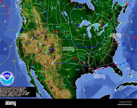 Weather Map North America