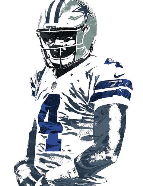 Dak Prescott #4 DC4L ♡ it Dallas Cowboys Decor, Dallas Cowboys Players ...