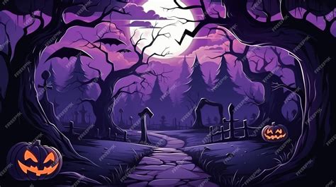 Premium AI Image | A Halloween background can be atmospheric depicting ...