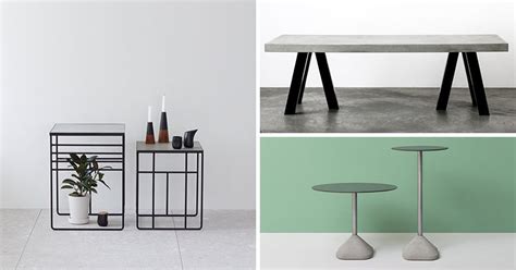 Industrial Interior Design Idea - Concrete and Steel Tables | CONTEMPORIST