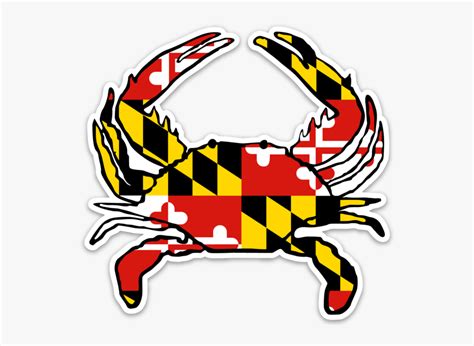 Crab Maryland Flag , Free Transparent Clipart - ClipartKey