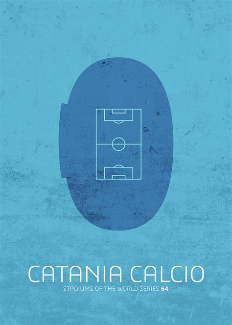 Catania Calcio Stadium Football Soccer Series Mixed Media by Design ...