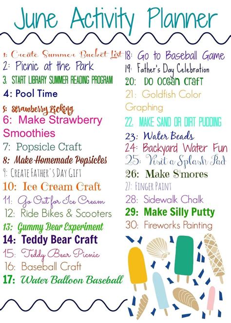 June Activity Planner for Kids (& Free Printable) - The Chirping Moms ...