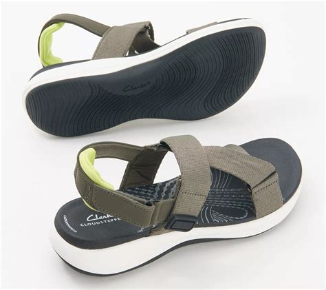 Clarks Cloudsteppers Adjustable Sport Sandals - Mira Sun - QVC.com