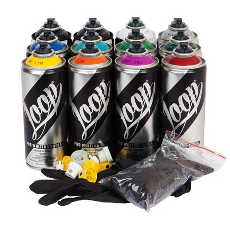 Loop Spray Paint 400ml 12-Pack, B - UNFADE.COM