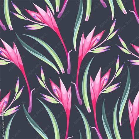 Jungle flowers seamless wall mural wallpaper | Muraledesign.com