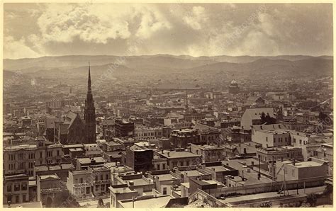 San Francisco Panorama Part, Muybridge, 1877 - Stock Image - C044/6841 ...