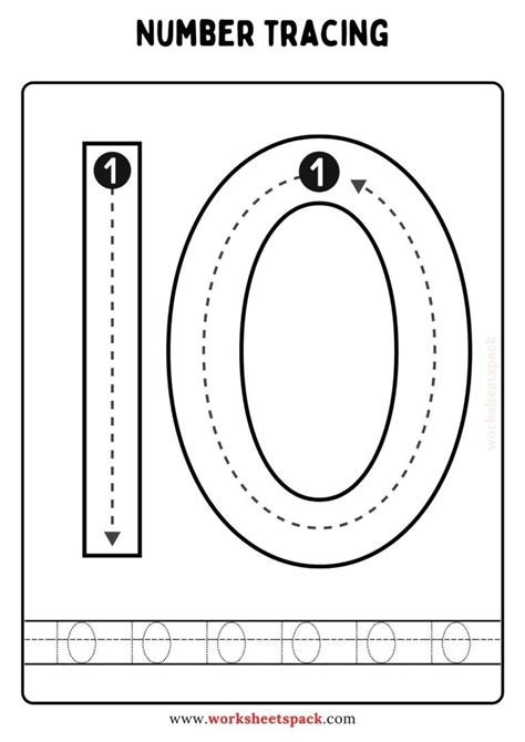 Tracing Numbers 0-10 Free Printable - Printable and Online Wo… | Free ...