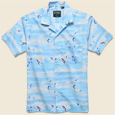 Rockaway Beach Camp Shirt - Sky Blue | Rockaway beach, Camping shirt, Rockaway