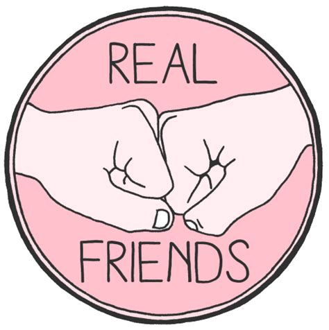 REAL FRIENDS | Real friends, Friends clipart, Friend logo