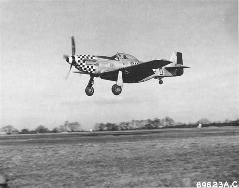 british-eevee: “P-51K Mustang coming in for a landing at an airfield in ...