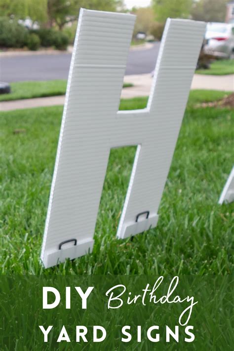 Diy birthday yard signs – Artofit