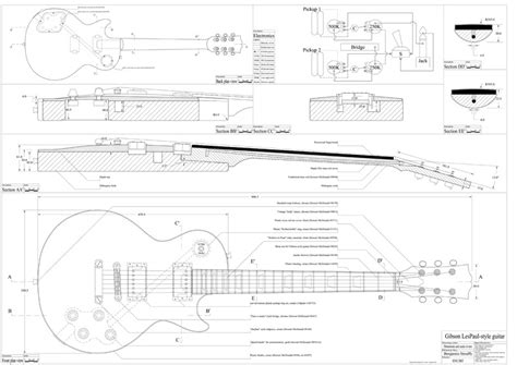 gUitarREN: Les Paul blueprint