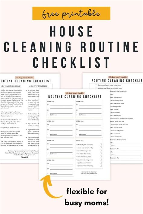 Realistic Cleaning Schedule For Busy Moms {Free Printable!}