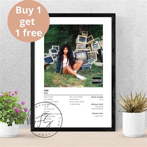 SZA Ctrl Album Cover Poster Print SZA Print Wall Art - Etsy