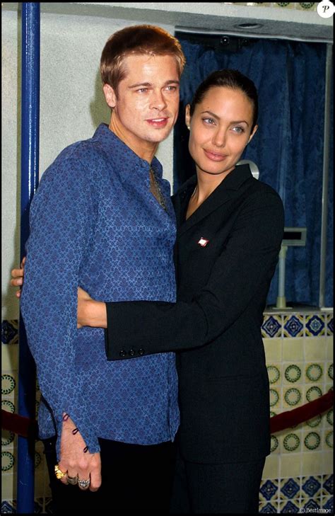 Angelina Jolie et Brad Pitt le 20 janvier 2005. - Purepeople