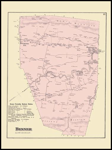 Historic Maps and Drawings, #11 Benner Township (John Pritiskutch Reproductions)