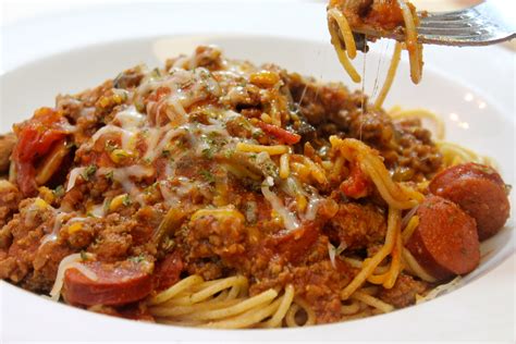 Spaghetti with Sausage and Vegetables | I Heart Recipes