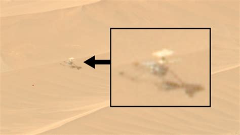 NASA Ingenuity Mars helicopter, broken and alone,…