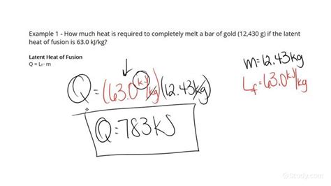 Using Latent Heat of Fusion to Calculate Energy Needed to Change Phase ...