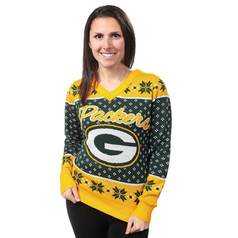 Green Bay Packers Womens Christmas Sweater – Ugly Christmas Sweater Party