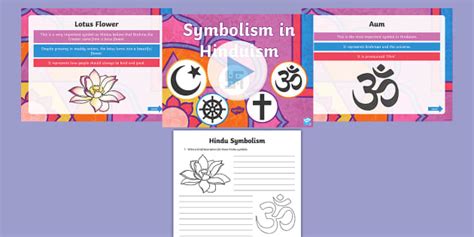 Symbolism in Hinduism PowerPoint and Worksheet Pack - Twinkl