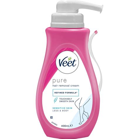 Veet Pure Hair Removal Cream Legs & Body For Sensitive Skin 400ml | Woolworths