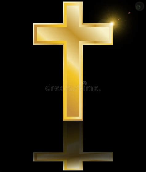 Holy Cross Symbol Of Christian Faith On A Blac Stock Vector ...