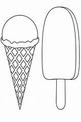 Coloring Pages Printable Ice Cream sketch template