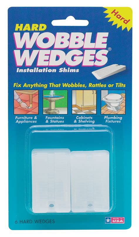 Wobble Wedges Hard Plastic Installation / Furniture Shims - 6 Pack - Walmart.com