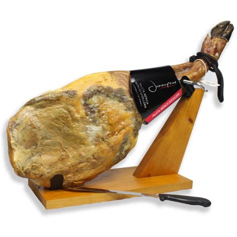 Iberico Ham (shoulder) Grass-fed Bone in from Spain 10-12 lb + Ham Stand + Knife | Jamon Iberico ...