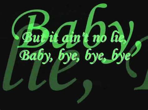 Nsync-Bye Bye Bye Lyrics - YouTube