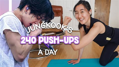 I did 240 push-ups a day like BTS Jungkook 💪 - YouTube