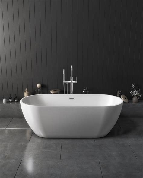 Kraft Formo 1650 x 700 Freestanding Acrylic Bath - White — Bathroom Nation