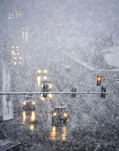 Driving in Severe Snow Storm — Stock Photo © eric1513 #29562187