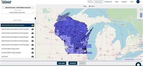 Download Wisconsin State GIS Maps – Boundary, Counties, Rail, highway