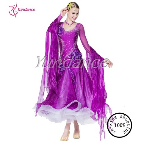 Ballroom dance costumes competition purple ballroom dance dress for women ballroom dance dresses ...