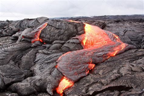 Active lava flow in Hawaii — Stock Photo © siimsepp #26796591