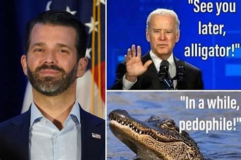 Donald Trump Jr shares meme ‘jokingly calling Biden a pedophile’ and ...